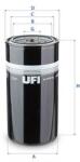 UFI Filtru ulei UFI 23.412. 00 (23.412.00) - automobilus