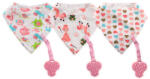 Baby Care Лигавник-бандана Lorelli - Girl, С гризалка и държач, асортимент (10260180001)