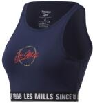 Reebok Les Mills Beyond The Sweat Crop W - vector navy - Kék