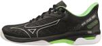 Mizuno Wave Exceed Tour 5 CC - black/silver/techgreen - Zöld, Fekete, Ezüst