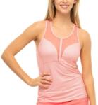 Lucky in Love Patch Me If You Can Blush Net Tank w/Bra - melon - Rózsaszín, Narancssárga
