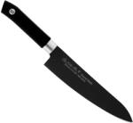 Satake Sword Smith Titan Japán rozsdamentes szakácskés 58 HRC, 21 cm, fekete titán bevonat, polipropilén markolat (805-797)