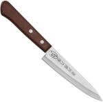 Satake Tomoko Japán rozsdamentes univerzális kés 56 HRC, 12 cm, natúr fa markolat (803-779)