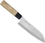Satake Megumi Santoku Japán rozsdamentes konyhakés 56 HRC, 17 cm, gumifa markolat (801-614)