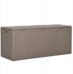 vidaXL Kerti láda, 270 L, barna, Pp rattan (8720286768013)