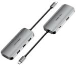 Vention USB-C to HDMI, VGA, 3x USB 3.0, PD 15cm TOIHB (szürke) (6922794754751)