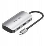 Vention USB-C 4x USB 3.0-ra, PD, 15cm (6922794753518)