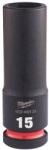 Milwaukee 1/2" Dugókulcs hatlapú 78 mm hosszú, 15 mm - 1 db (4932480333)