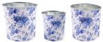 IRIS bádog kaspó x3db kék virág 11 5-15cm (81031) - bestbyte