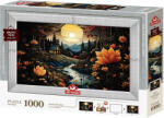Art Puzzle Комплект пъзел, рамка и лепило Art Puzzle от 1000 части - Красотата на нощта (5666)