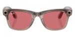 Meta Ray-Ban Meta Wayfarer Shiny Warm Stone Transparent Tint to Watermelon Red Transition