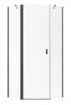 Radaway Nes Brushed GunMetal PTJ szögletes szálcsiszolt fegyvermetál zuhanykabin 90x90J (10052000-92-01R+10052900-92-01)