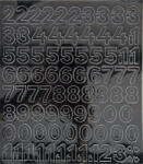  Öntapadós matrica, 2 cm-es, számlap, fekete (LUIN128) - officemarket