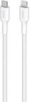 PURO Fabrik USB-C - Lightning Cable with MFI 1.2m - White (PUCAPLTUSBCFABK4WHI) - vexio