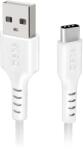 SBS TECABLEMICROC15W USB-A - USB-C Cable 1.5m - White (TECABLEMICROC15W) - vexio