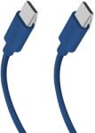 SBS TECABLETISSUETCCB USB-C - USB-C 1.5m 60W braided cable - blue (TECABLETISSUETCCB) - vexio