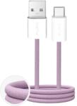 PURO Kabel Puro Fabrik 2.0 10W USB-A - USB-C w oplocie 1, 5 m - różowy (PUCAC10WFABK415MTPNK) - vexio