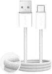 PURO Kabel Puro Fabrik 2.0 10W USB-A - USB-C w oplocie 1, 5 m - biały (PUCAC10WFABK415MTWHI) - vexio