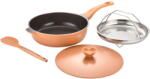Zass Gourmet Tigai si seturi Set tigaie multifunctionala din aluminiu turnat sub presiune 4 piese ZASS Gourmet ZG-ACS 07, Roz (ZG-ACS 07 TERRACOTA) - vexio