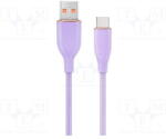 Gembird Premium silicon Type-C USB charging and data cable 1.5m Violet (CC-USB2S-AMCM-1.5M-P) - vexio