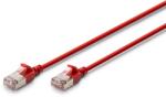 ASSMANN F/FTP CAT 6A RJ45 Patch Kábel 3 m - Piros