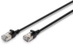 ASSMANN F/FTP CAT 6A RJ45 Patch Kábel 3 m - Fekete