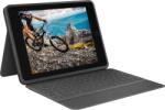 Logitech Rugged Folio Apple iPad 7. És 8. Generációs Billentyűzetes Tok - Grafitszürke (Német)