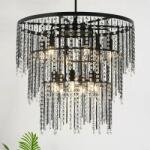  Mennyezeti lámpa Cristal APP1314-CP Black (53729)