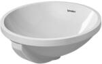Duravit Architec - Lavoar cu montaj pe blat, diametru 40 cm, fără orificiu pentru baterie, cu WonderGliss, alb alpin 04684000001 (04684000001)