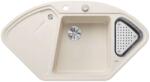 BLANCO Delta II - Chiuvetă silgranit, 106x58 cm, control scurgere și accesorii, In Fino, alb pal 527055 (527055) Chiuveta