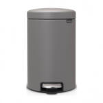 Brabantia Cos de gunoi cu pedala Brabantia NewIcon 1001090, 12 L, Inchidere lina, Baza antiderapanta, Finisaj mineral, Gri (1001090) Cos de gunoi