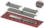 TECE TECEdrailine-Evo - Rigolă de duș Evo 100 cm, pentru montare la perete, capac de protecție, oțel inoxidabil 601003 (601003)