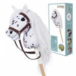 Tootiny Cal de hobby hoppihorse a4 leopard - alb, blană de tarantulă (M01A406)