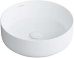Omnires Tulsa - Lavoar cu montare pe blat, diametru 36 cm, fără preaplin, alb mat TULSA355BM (TULSA355BM)