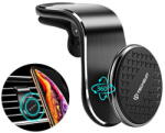 Techsuit Suport auto telefon Techsuit AirGrip S8, magnetic, grila ventilatie, negru/argintiu (KF2347255) - pcone