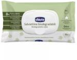 Chicco Servetele umede biodegradabile fara alcool si sapun 0 luni+, 60 bucati, Chicco