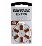Rayovac Akkumulátorok hallókészülékekhez Rayovac Extra 312 PR41 6db Bliszter (96126981)