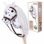 TOOTINY Cal de hobby hoppihorse a3 leopard - alb, blană de tarantulă (M01A306) - pcone