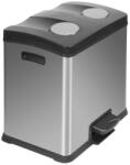 EKO 2 х 12 л. кош за отпадъци цвят матиран инокс ЕКО от серия rejoice (eko922824matts/s)