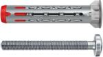 Fischer DuoHM 5 x 55 S PZ üreges fém-nylon dübel D-fejű csavarral, PZ behajtás, 25 db/csomag (572921)