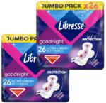 Libresse Ultra Large+ Goodnight szárnyas éjszakai egészségügyi betét (2x26 db)