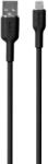 PURO Soft USB-A - Lightning Cable 1.5m Silicone - Black (PUCAPLTICONBLK) - pcone
