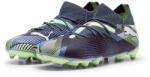 PUMA Детски футболни бутонки Puma Future 7 Match Rush Childrens Firm Ground Football Boots - Grey/White/Grn