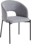 TEMPO KONDELA Étkezőszék, szürke/fekete, LONKA