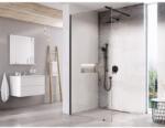 RAVAK Walk-In Wall Set 130, zuhanykabin fekete+transparent GW9WJ030SZ1 (GW9WJ030SZ1)