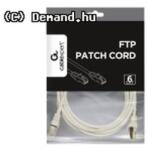 Gembird Kab UTP Patch árnyékolt 3m CAT6 FTP Szürke PP6-3M (PP6-3M)
