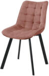 AKORD SJ. 28 Púderrózsaszín Velúr Étkezőszék Steppelt Kárpitozással (AKO-CSJ-28-PP)