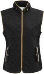 Miso Елек Miso Women's Stand Collar Full Zip Hip Length Gilet - Black