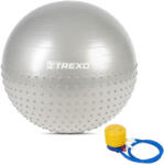 TREXO TXO-B4Z022-GY masszírozó gimnasztikai labda 75 CM szürke