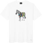 Ps paul smith Тениска PS PAUL SMITH Men's Regular Fit Zebra Print T-Shirt - White 01